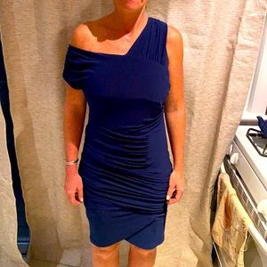 Jessica Simpson blue matte jersey